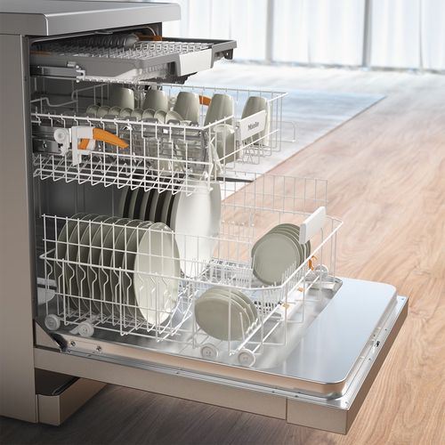 Miele G5811SCCLST Full Size Dishwasher - Clean Steel | HBH Woolacotts