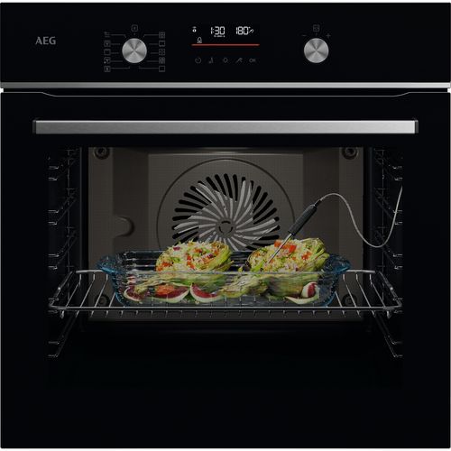AEG GA5CB501AB 5000 SteamBake Built-In Electric Single Oven - Black