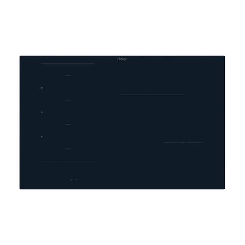 Haier Series 6 80cm Induction Hob - Black