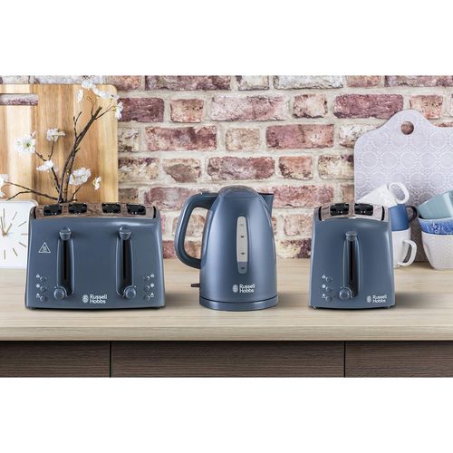 Russell Hobbs 21644 Textures Toaster - Grey | HBH Woolacotts