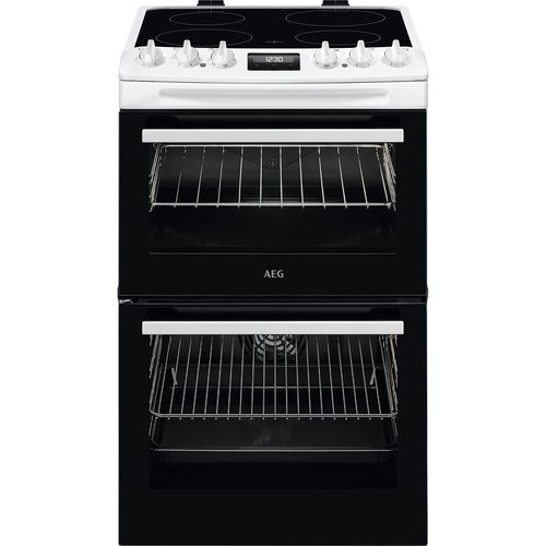 AEG CCX1530ACW 5000 SurroundCook 55cm Electric Cooker with Ceramic Hob - White