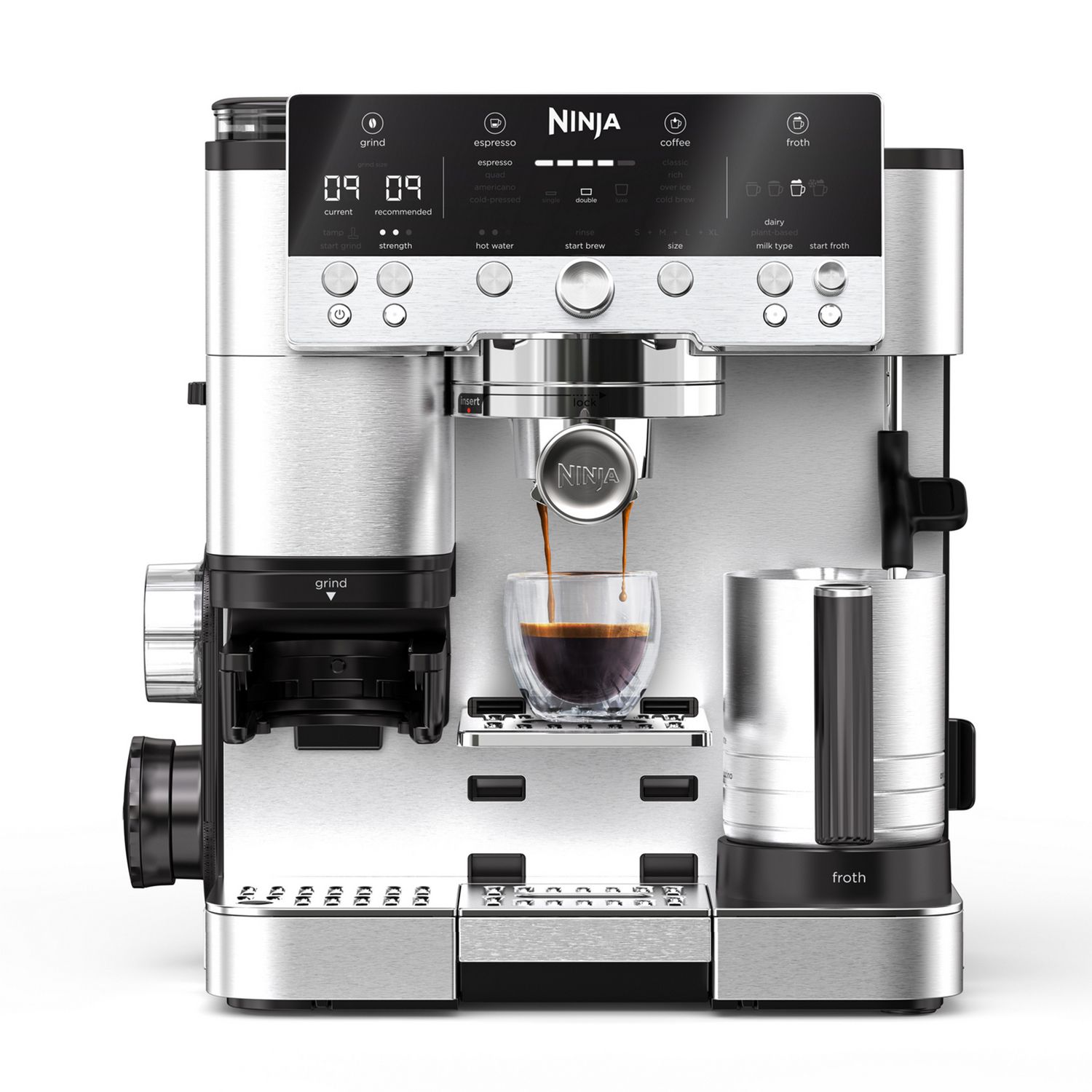 Ninja ES601 Luxe Cafe Premier Espresso Coffee Machine - Stainless