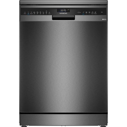 Siemens iQ500 Full Size Dishwasher - Black Steel