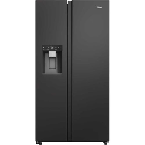 Haier Series 7 American Fridge Freezer Plumbed - Black